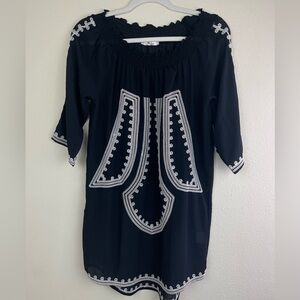Grifflin Paris Off the Shoulder Sheer Dress Size Small (D1-10)